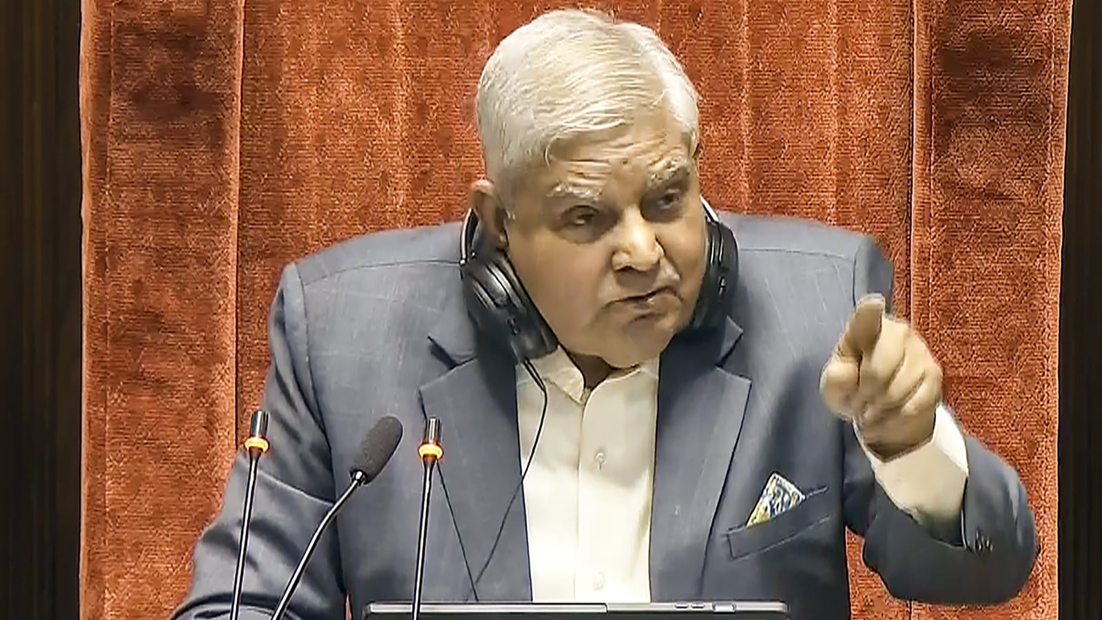 Rajya Sabha Chairman Dhankhar. (PTI)