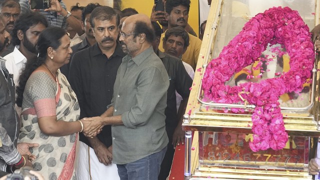 Rajnikanth Vijayakanth homage