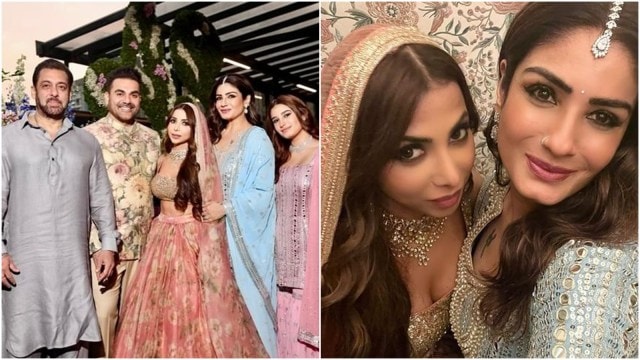 Raveena Tandon Shares Unseen New Photos From Arbaaz Khan And Shura Khans Wedding Poses With