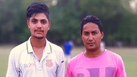 Sameer Rizvi with his maternal uncle Tankeeb Akhtar