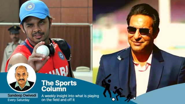 Sreesanth and Wasim Akram