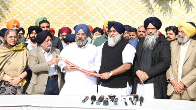 sukhbir singh badal, SAD, manjit singh, punjab, indian express