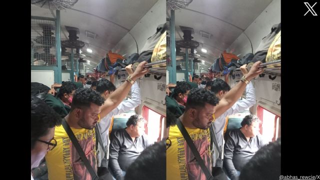 Train passenger with confirmed ticket says he had to stand during entire journey