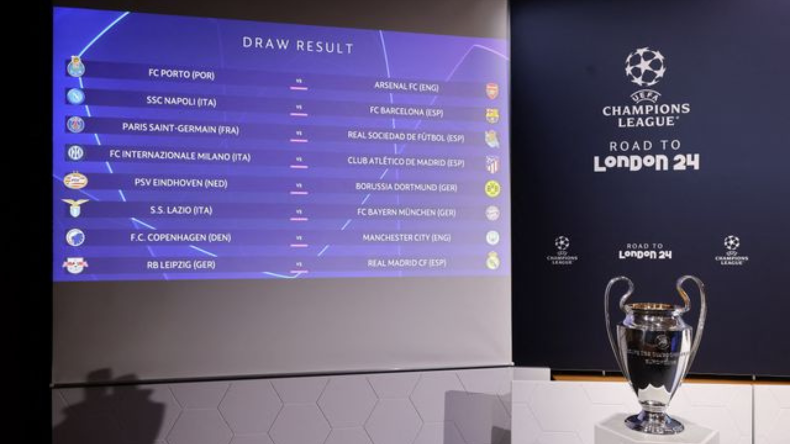 Matchday Live: Champions League Round of 16 draw-saigonsouth.com.vn