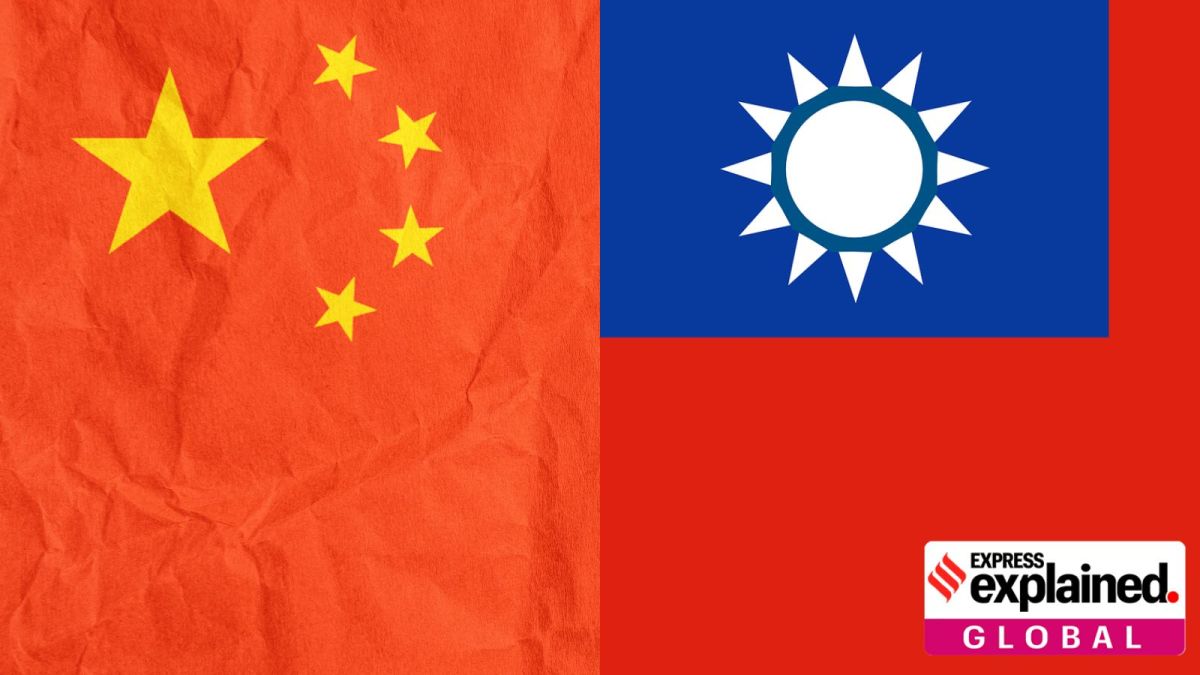 China and Taiwan flags.