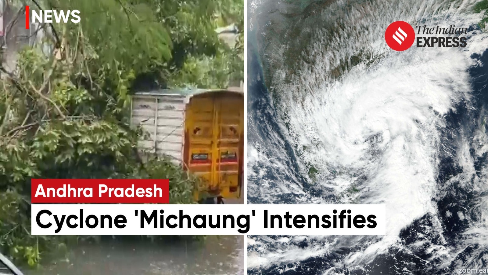 Cyclone Michaung Brings Widespread Rains Set To Hit South Andhra ...