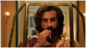 Ranbir Kapoor in a still from Animal.