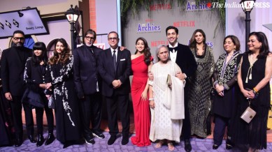 bachchans at archies premiere