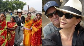 catherine Zeta-Jones an d her husband Michael Douglas