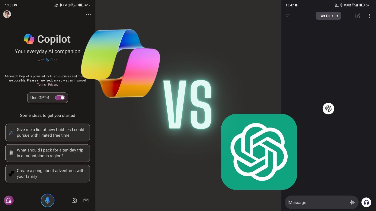 copilot vs chatgpt apps