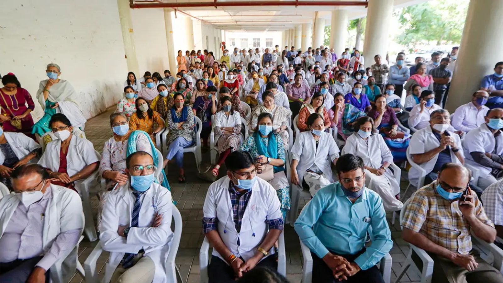 Haryana government hospitals Strike
