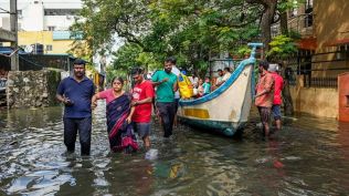 Cyclone Michaung Live Updates: People being rescued and shifted to a safer place amid floods after heavy rainfall in the aftermath of Cyclone Michaung, in Chennai. (PTI photo)
