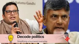 decode politics (1) Poll strategist Prashant Kishor and TDP general secretary Chandrababu Naidu. (File)