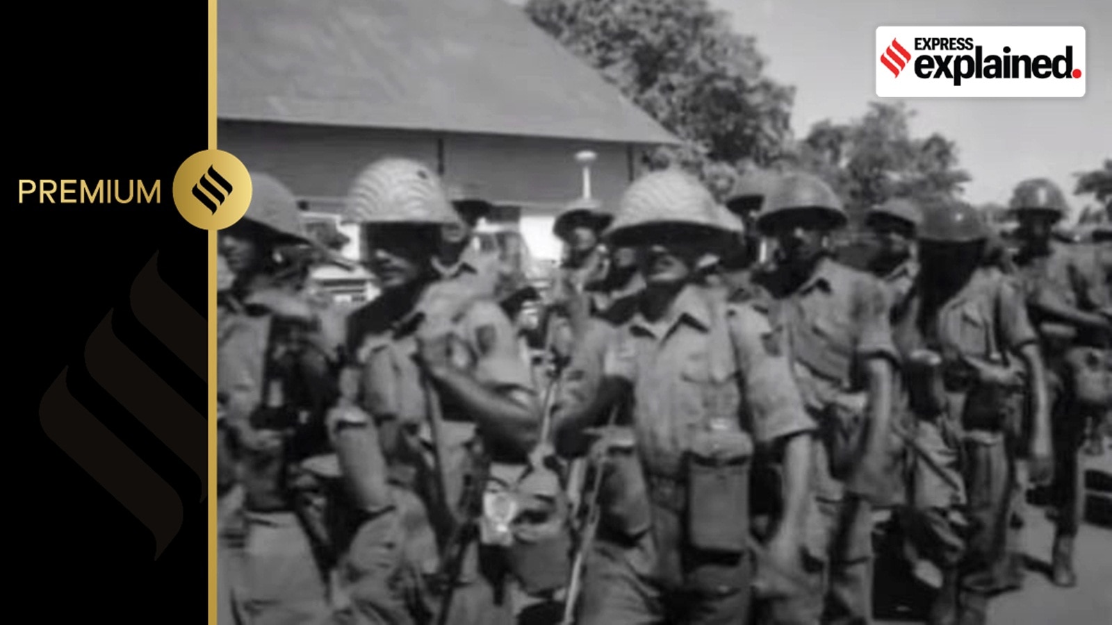 Indian troops in Goa.