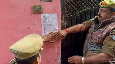 Umesh Pal murder case, Guddu Muslim Properties attached, Umesh Pal murder, Zainab Fatima Properties attached, murder conspiracy, Prayagraj Police, indian express news