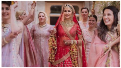 Katrina Kaif with her sisters on her wedding day