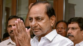 BRS president K Chandrashekar Rao KCR injured hospitalised