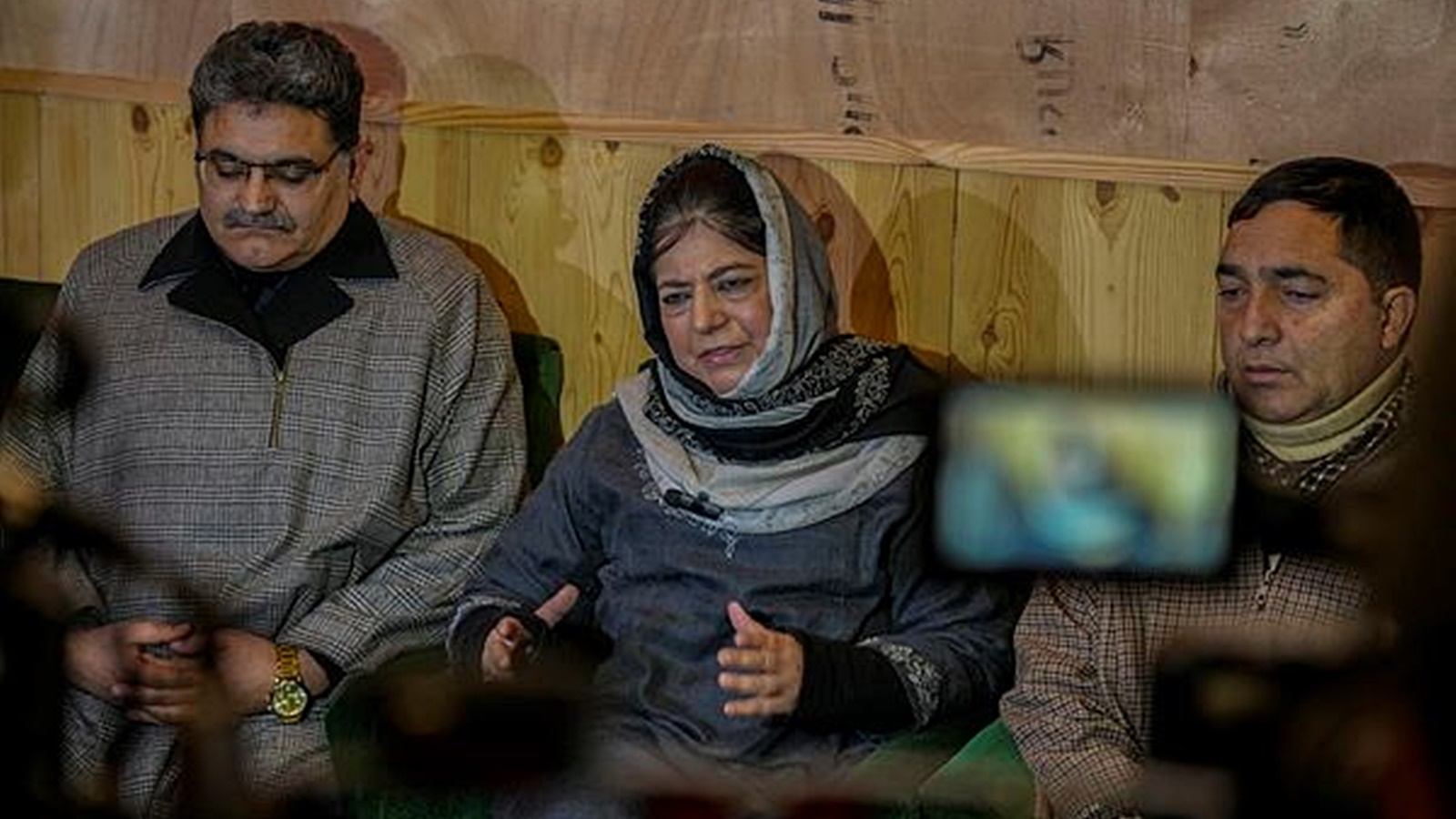 Mehbooba Mufti stopped from meeting families of 3 civilians killed in Poonch, holds protest | India News