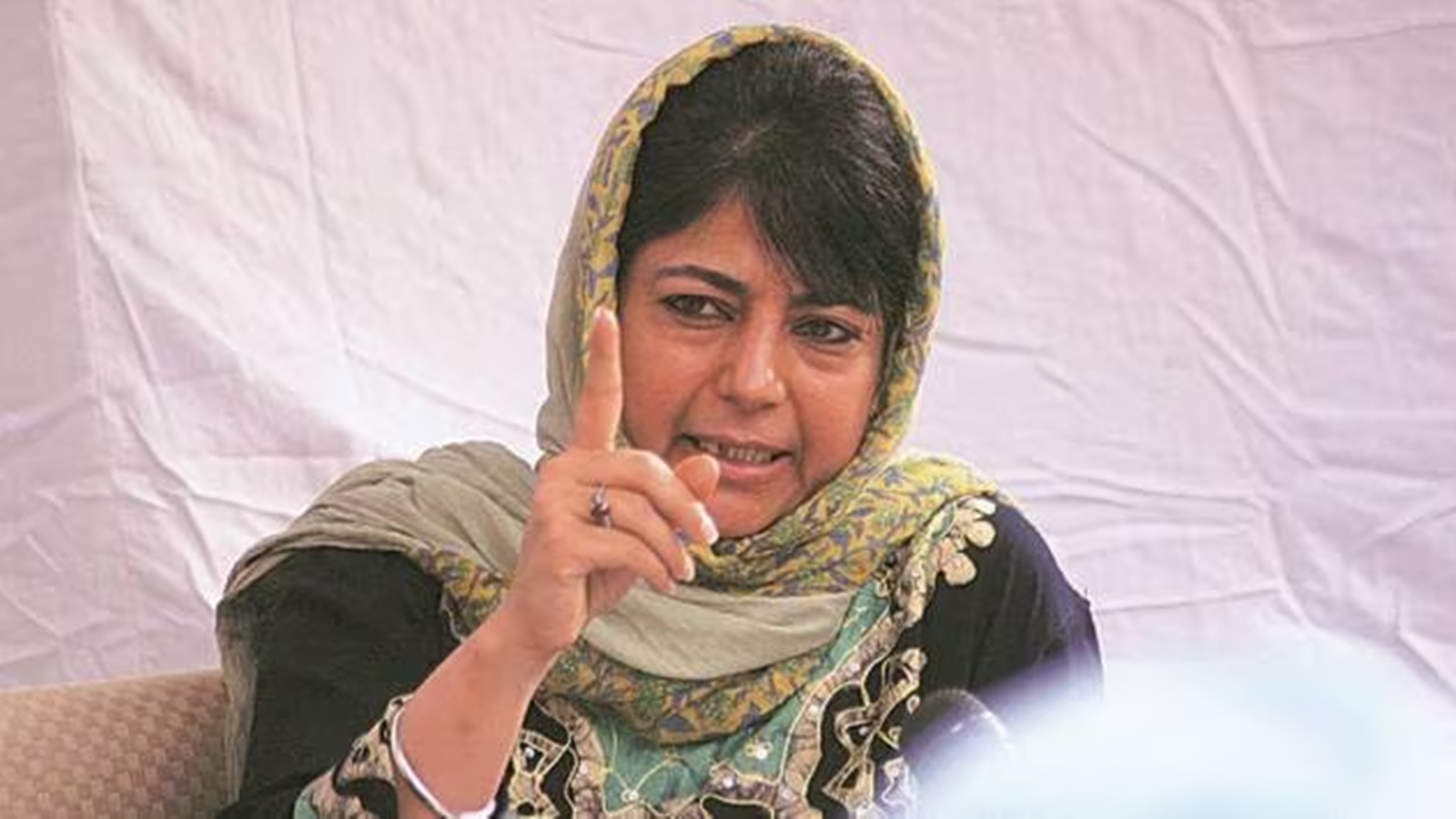 Ground reality punctures ‘fake narrative’ of peace in J&K, says Mehbooba | India News