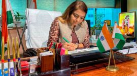 MCD mayor Shelly Oberoi. (Image source: PTI)