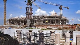 Ram Temple idol consecration Ceremony, idol consecration ceremony guest list, Dalai Lama, Rajinikanth,Adani, Ram Temple Pran Pratishtha ceremony, Ayodhya Ram Mandir idol consecration, LK Advani, Murli Manohar Joshi, indian express news