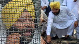 Aam Aadmi Party councillor Damanpreet Singh. (Express Photo)