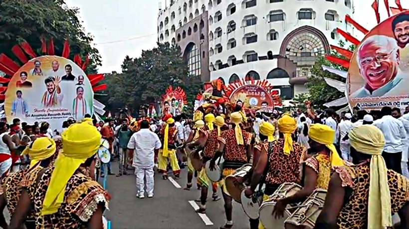 telangana, swearing in ceremony, indian express