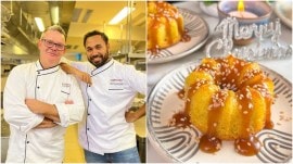 Chef Saransh Goila of Masterchef Australia fame shared just the recipe for making a Goan Baath cake at home for Christmas.