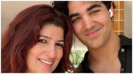 Twinkle Khanna with son Aarav Kumar