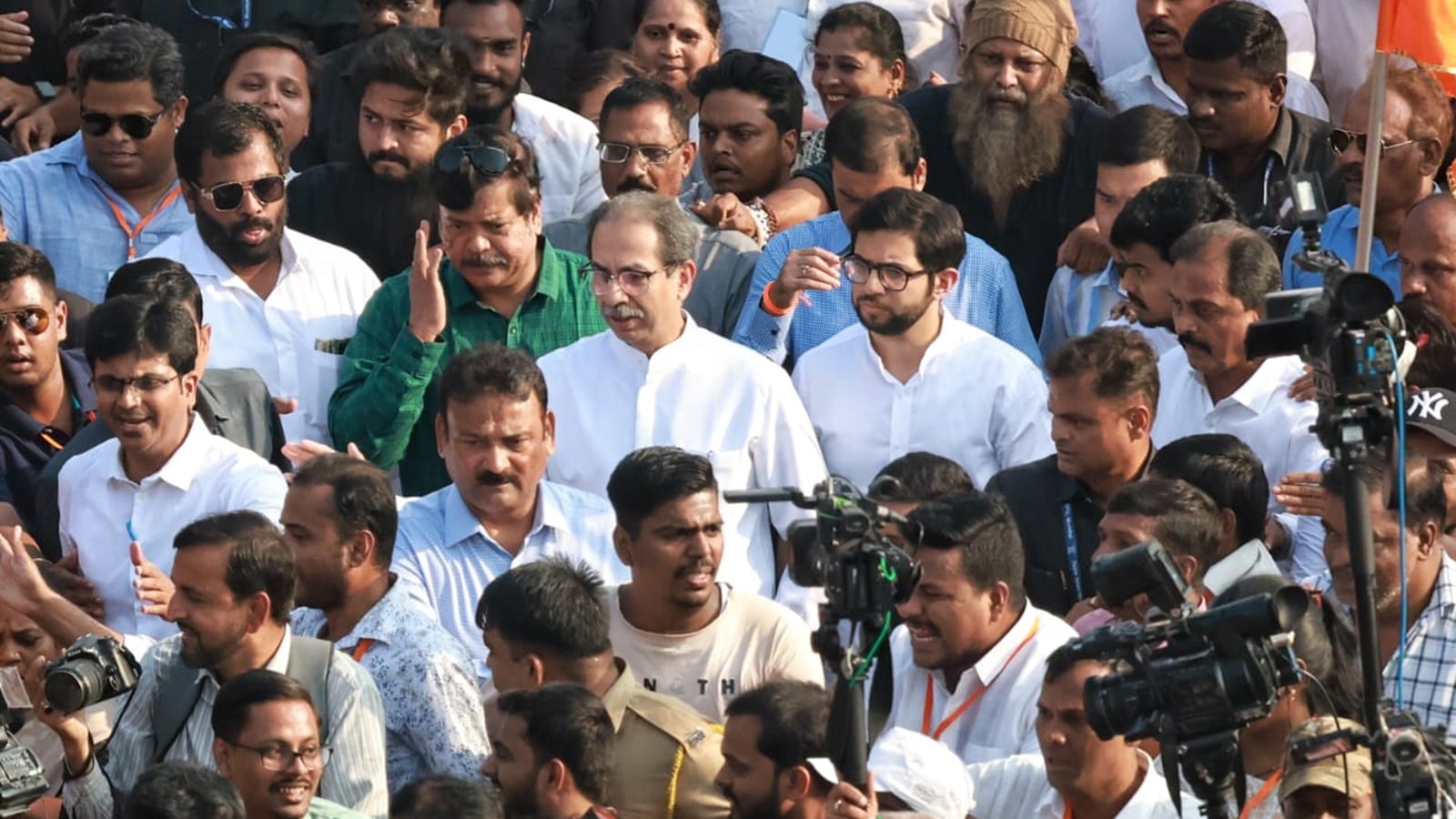 Uddhav Thackeray rally Adani Dharavi