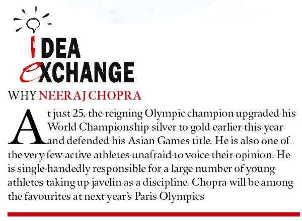 Neeraj Chopra, Idea Exchange, Neeraj Chopra interview, Neeraj Chopra idea exchange, sport news, Indian express news, current affairs 