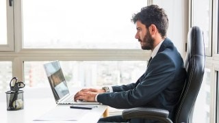 If you spend your time hunched over a computer keyboard, this can lead to pain and stiffness in your neck and shoulders.