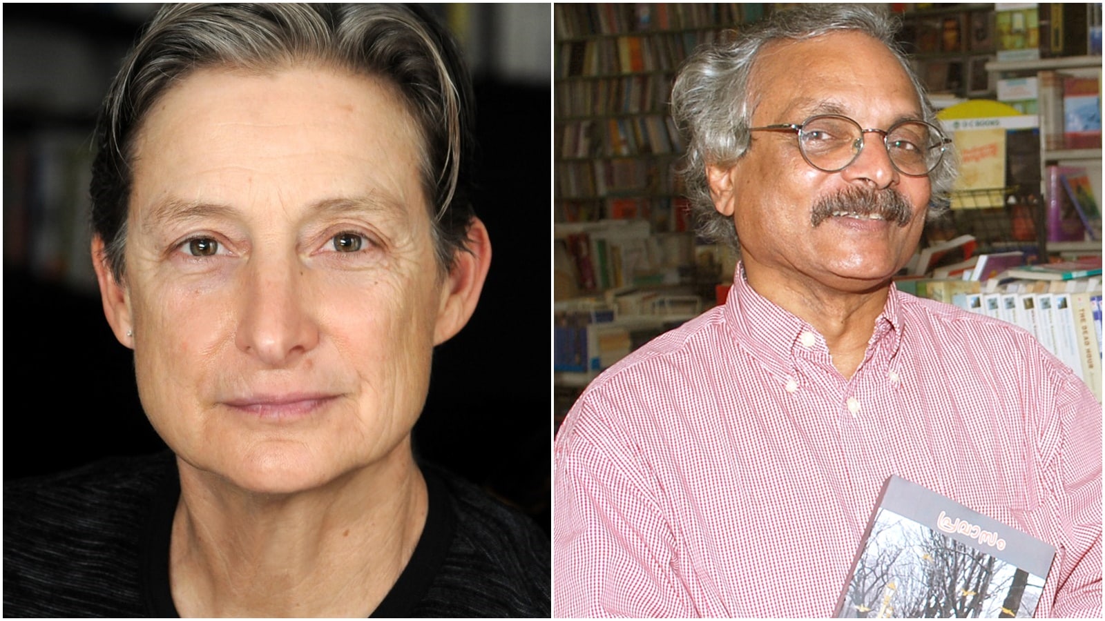 Judith Butler, M Mukundan (Source: Wikipedia)