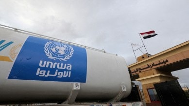 UNRWA truck crosses into Egypt from Gaza at Rafah border crossing