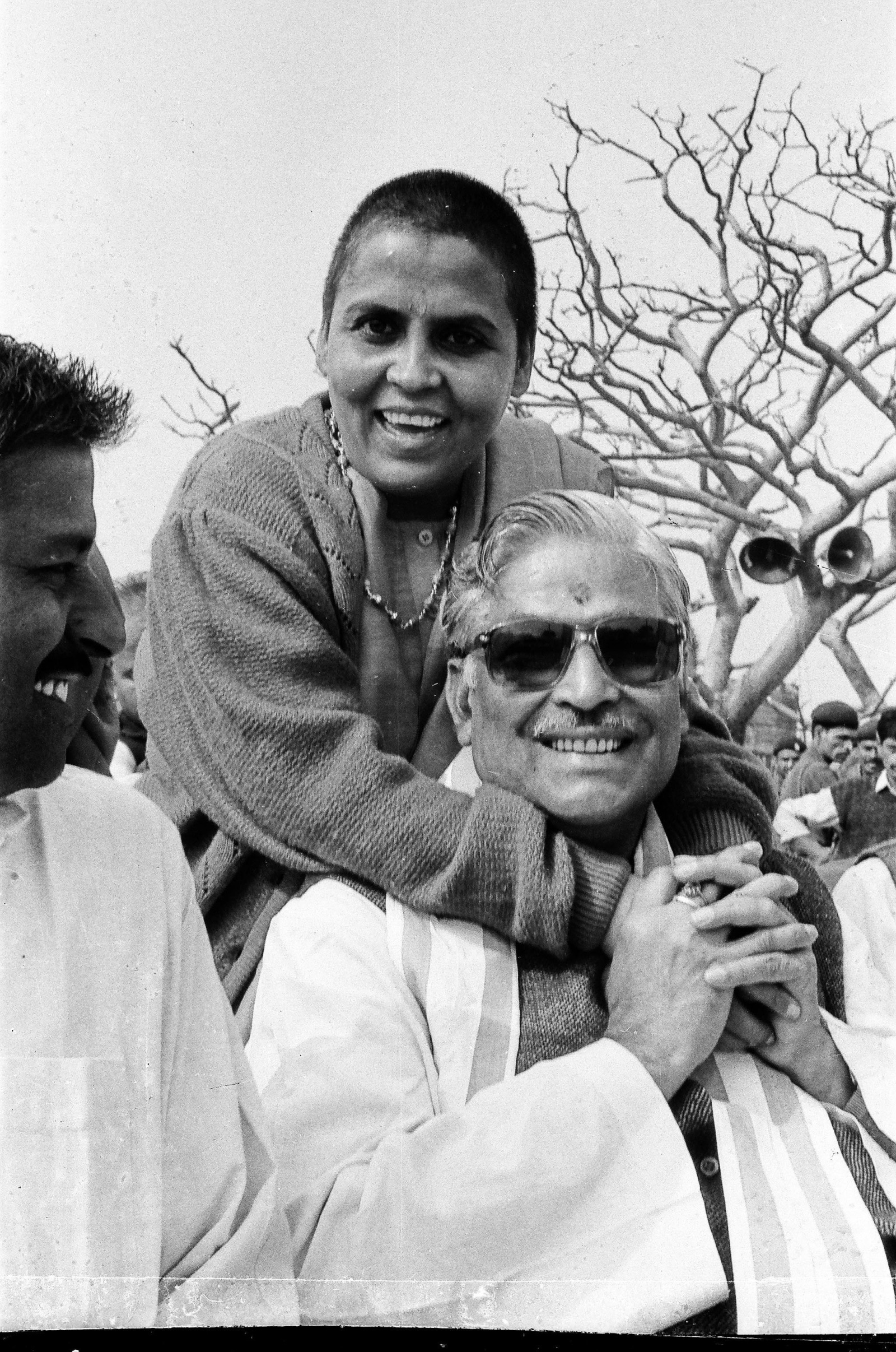 BJP leaders Uma Bharti and Joshi in Ayodhya on December 6, 1992. Express Archive