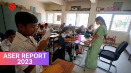 ASER 2023: ales do better than their female counterparts in arithmetic and English reading.