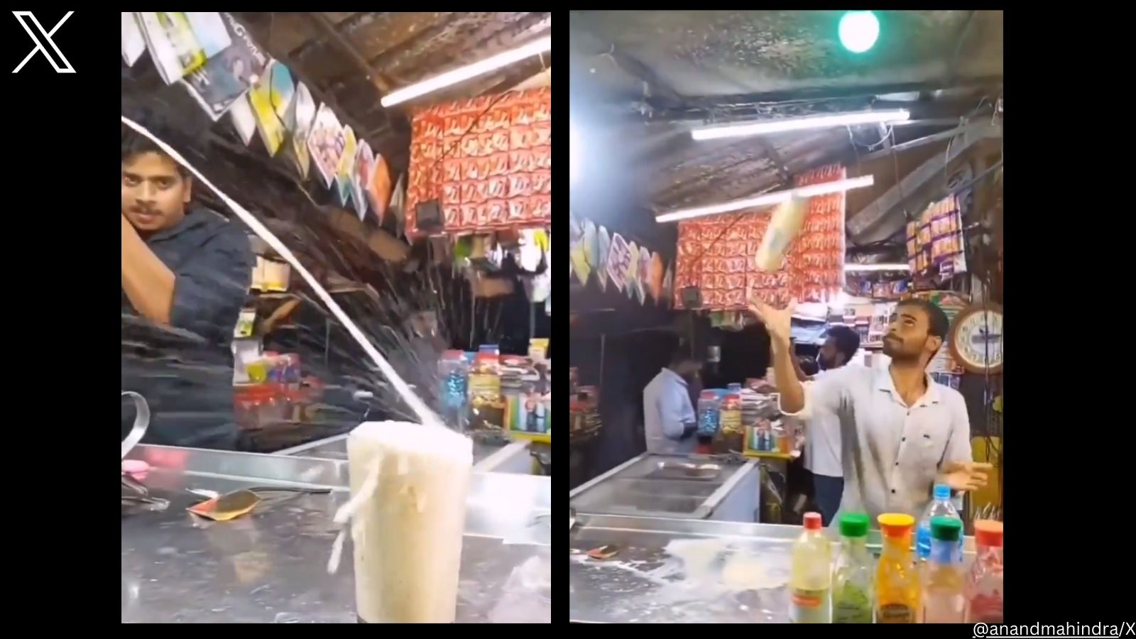 Anand Mahindra impressed by street vendor’s ‘bartending’ skills, calls him Tom Cruise