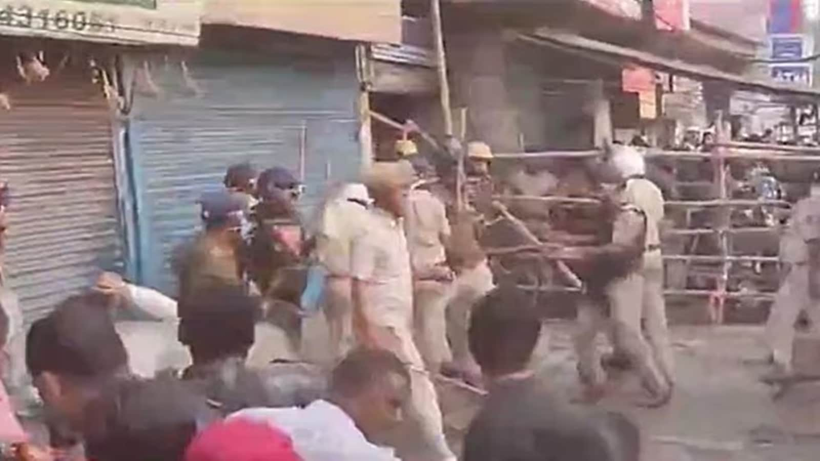 BJP Workers Clash With Police During Barrackpore Protest, Face Lathi ...