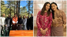 Shahid Kapoor, Mira Rajput, Ishaan Khatter and their families met the royal couple of Bhutan.