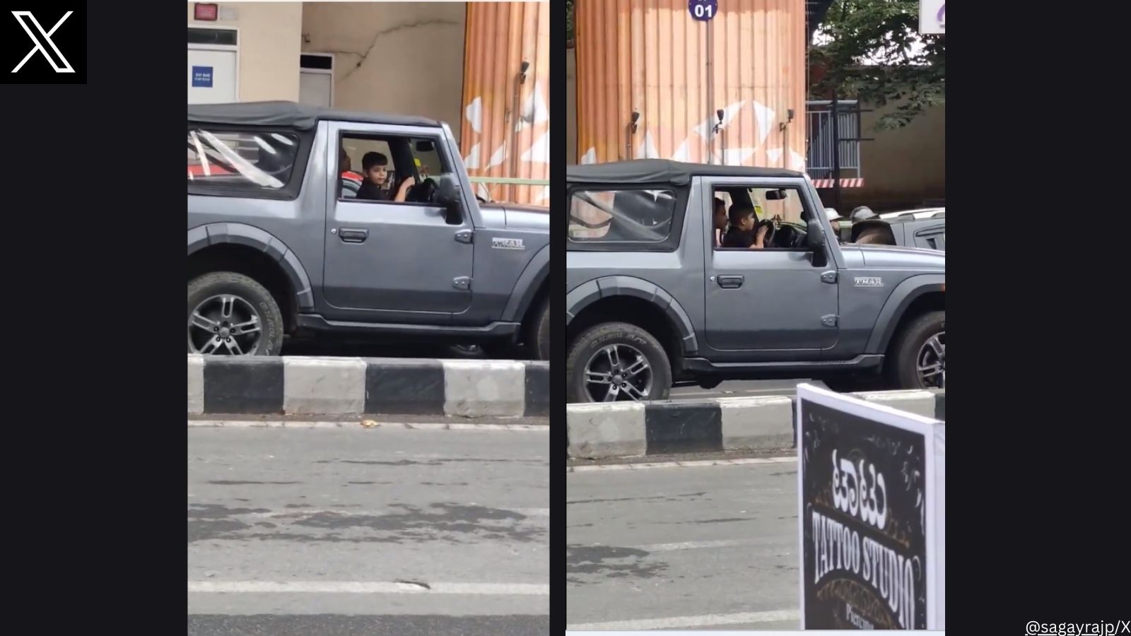 Child ‘takes wheel’ of SUV on busy Bengaluru stretch