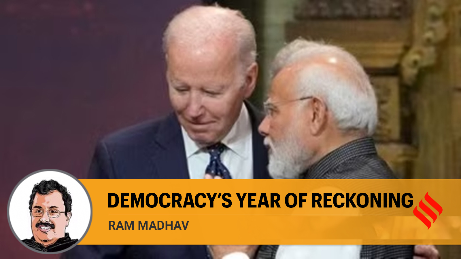 Ram Madhav Writes In 2024 India Is Going To Lead The Democratic World   Democracys Year Of Reckoning Copy 