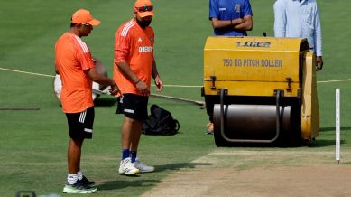 Dravid - pitch