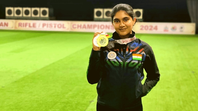 Esha Singh won India’s 15th Paris Olympics quota with a gold medal in the women’s 10m Air Pistol final in the Asian Olympic Qualifier in Jakarta on Monday.