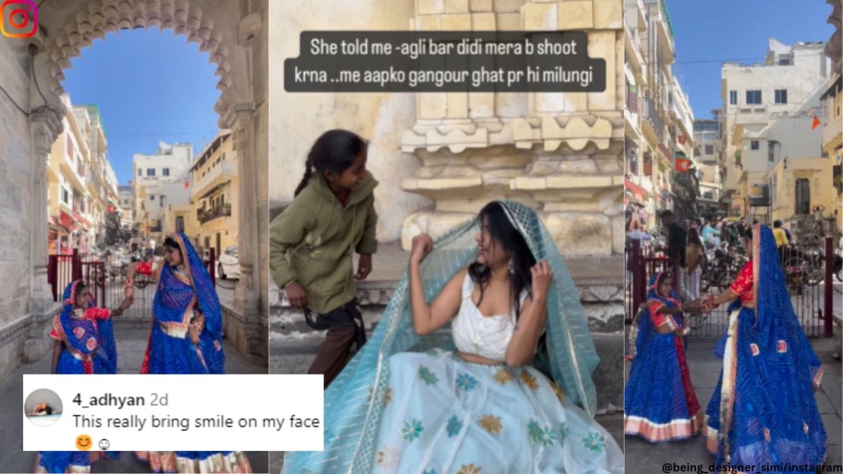 Designer's video with girl wearing her clothes in Udaipur melts hearts |  Trending News - The Indian Express