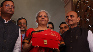 Nirmala Sitharaman presenting union budget