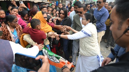 Mamata Banerjee, West Bengal CM accused BSF, Border Security Force, Lok Sabha polls 2024, Sukanta Majumdar, Lok Sabha constituency, voters management, indian express news
