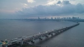 Mumbai Trans Harbour Sealink, MTHL construction, Eknath Shinde, Narendra Modi, Mumbai Sealink innauguration, Indias longest sea bridge, mumbai news, indian express news