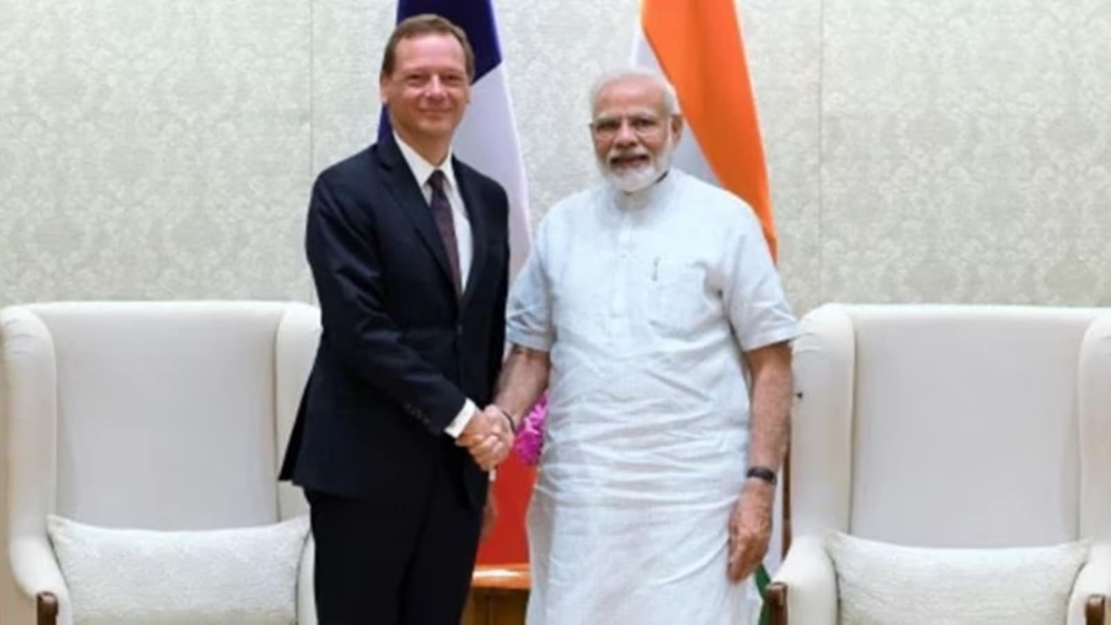 Emmanuel Bonne india visit, EAM S Jaishankar, Emmanuel Macron india visit, India france bilateral issues, India france bilateral relations, global developments of mutual concern, Emmanuel Macron’s diplomatic adviser, indian express news