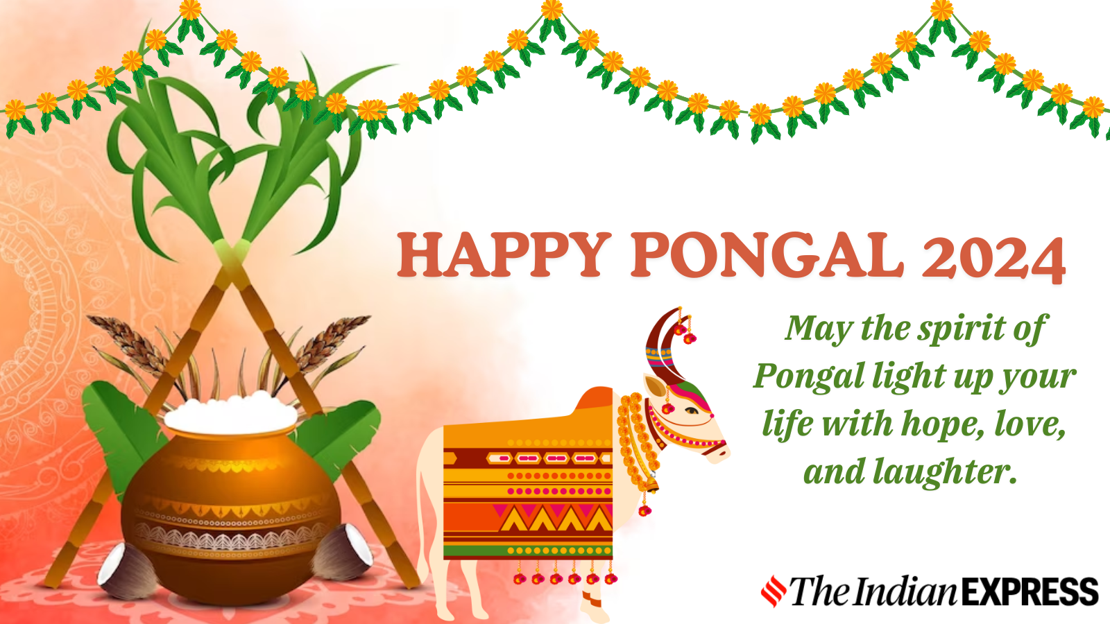 Happy Pongal 2024 Share The Festive Spirit With Greetings Images   Makar Sankranti Pongal Wishes Design 3 