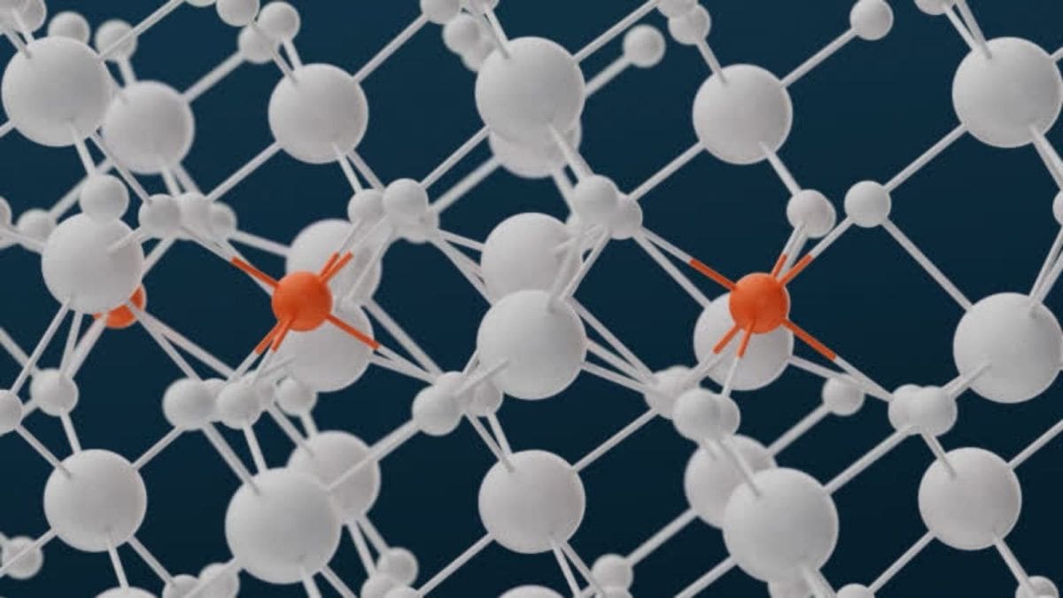 The molecular structure of the material that holds potential as a candidate for making better lithium ion batteries.